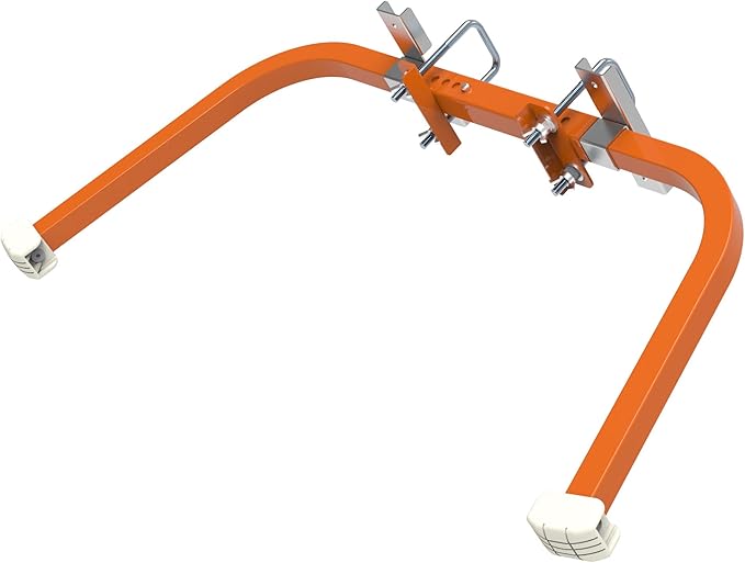 Ladder Stabilizer,Wing Span/Wall Extension Ladder Standoff Arms,Extension Ladder Accessory For Roof Gutter Guard,Heavy Duty Extension Ladder Stabilizer For Roof Ladders Gutter (Orange)
