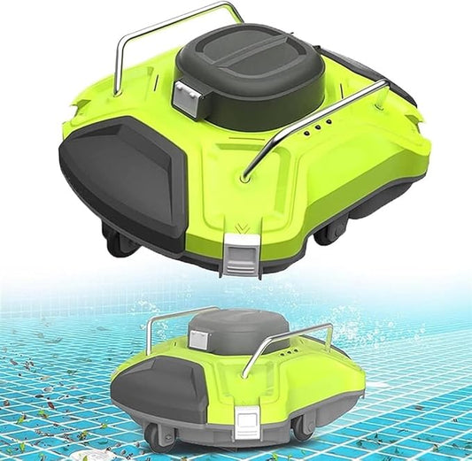 Robotic Pool Cleaner Pool Vacuum Pool Vacuum for Above Ground Pools Swimming Pool Cleaner Robot Automatic 5000mAh Intelligent Rechargeable