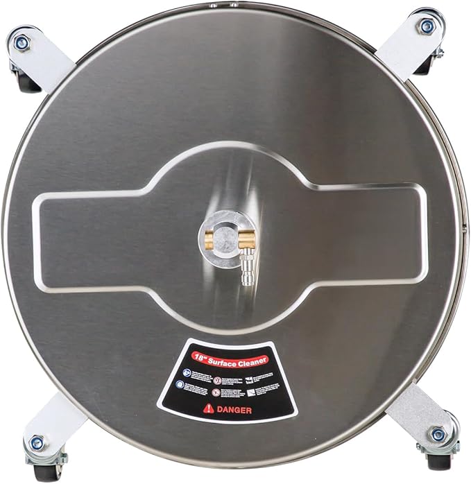 Aintier 4000 PSI Driveway Cleaner 18 Inch Surface Cleaner for Pressure Washer with 4 Wheels