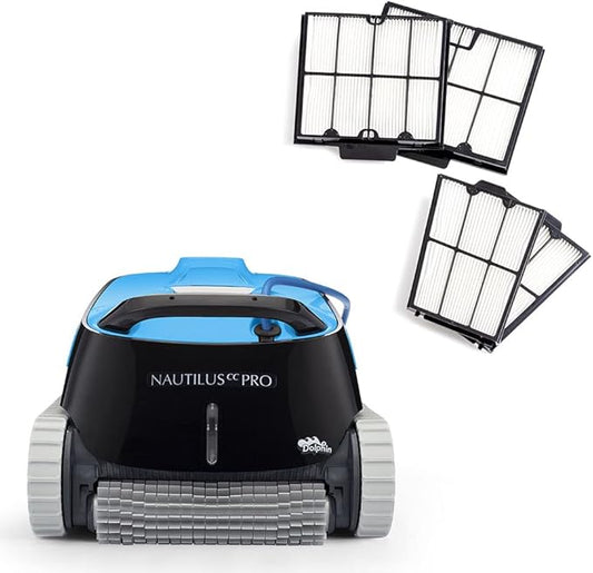Dolphin Nautilus CC Pro Wi-Fi Automatic Robotic Pool Vacuum Cleaner Includes Ultra-Fine Filters for an Ultimate Clean, Ideal for In-Ground Pools up to 50 FT in Length