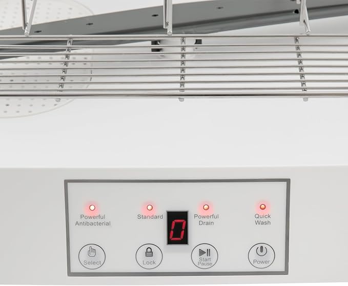 Portable Mini Dishwasher, Countertop Dishwasher, Transparent Design, with 360° Rotating Nozzle and Multiple Cleaning Modes, Automatic Dishwashing, for Apartments, Dormitories, and RVs