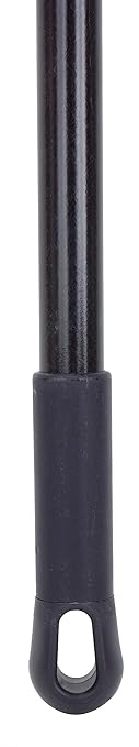 SPARTA Jaw Clamp Dust Mop Handle, Floor Dust Mop Frame Handle, Gripper Holder with Clip-On Connector for Floor Cleaning, Janitorial Supplies, Commercial Use, 60 Inches, Black, (Pack of 12)