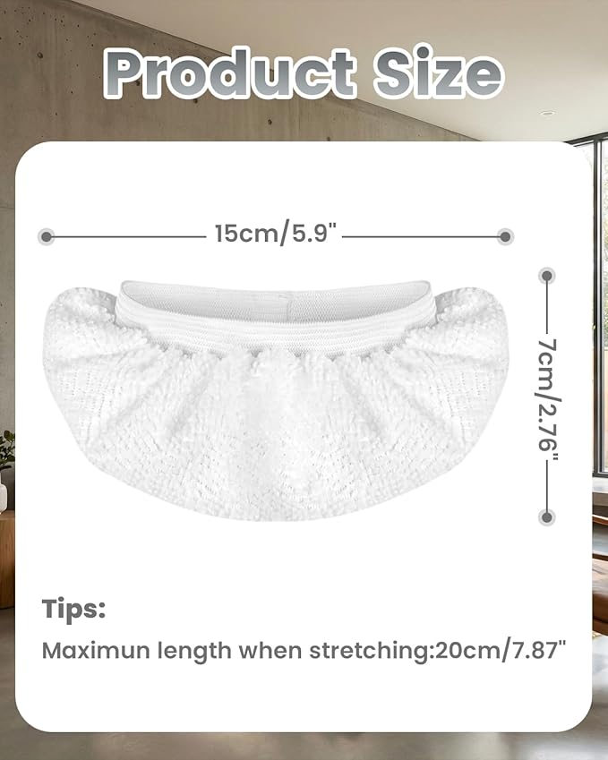 8 Pack Universal Microfiber Cloths for Handheld Steam Cleaner, Double-Layered Reusable & Washable Pads, Compatible with Bissell SteamShot, Wagner, PurSteam, McCulloch, Dupray and More