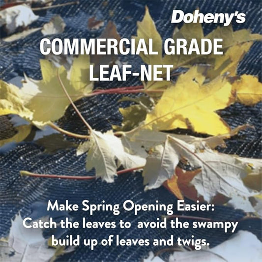 Doheny’s Professional Grade Leaf Nets for Above Ground Pools – 21' Round – Makes Clean-Ups Fast – Lightweight, Versatile & Durable – Keeps Leaves Out