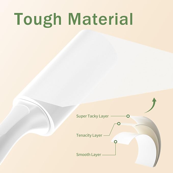 Lint Roller 3 Pack for Pet Hair, 300 Sheets, 3 Handles | Ready-to-Use Rollers for Clothes, Car, Office, Travel & Home - Image 4