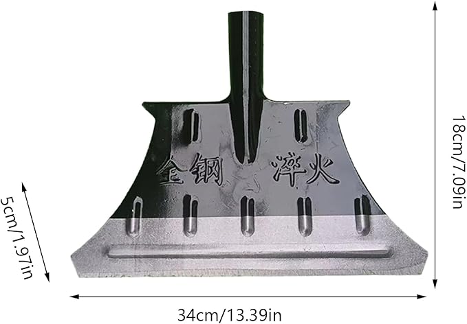 Portable Snow Shovel, Flat Ice Chopper, Outdoor Ice Scraper Tool, ABS SPU, Snow Removal Shovel for Driveway Walkway Garden Lawn, Floor Grass Cleaning Outdoor Use 13.39x7.09x1.97 inches