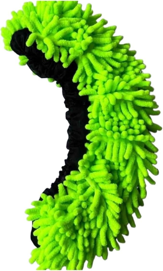 Compatible for Universal Elastic Band pe Flat Mop Head Replacement Household Cleaning Tool Dust Sponge(Green)