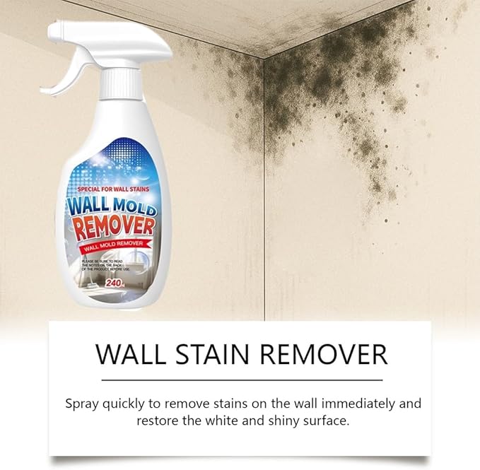 Highly Effective Removal Spray, 8.12 Fl.Oz Wall Cleaner Spray, Multi-surface Cleaner for Wood, Fabric, Tile, Bathrooms & Kitchens (1)
