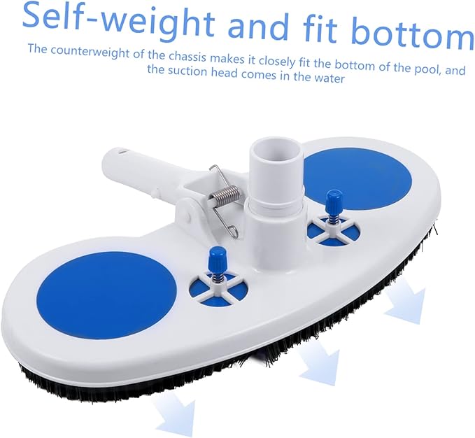 2pcs Pool Cleaning Suction Head Plastic Pool Cleaning Tool for Debris Removal Compatible Suction Machines for Above Ground Inground