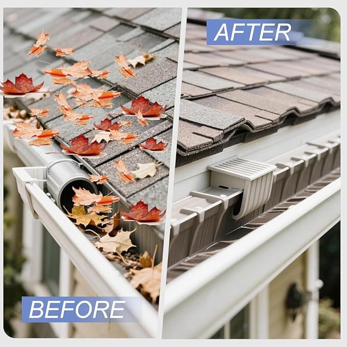 Aboiled Adjustable Gutter Cleaning Tool - Long Reach Gutter Cleaner & Brush for Safe and Easy Cleaning from Ground