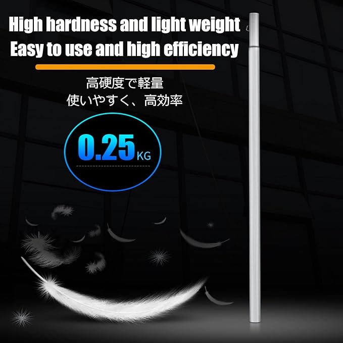 Window Cleaning Brush Cleaner for Solar Panels High Altitude Cleaning Brush High Reach Window Cleaner Tool for Cleaning Roof，Water Powered(55cm/21.7in,8m/26.2ft)