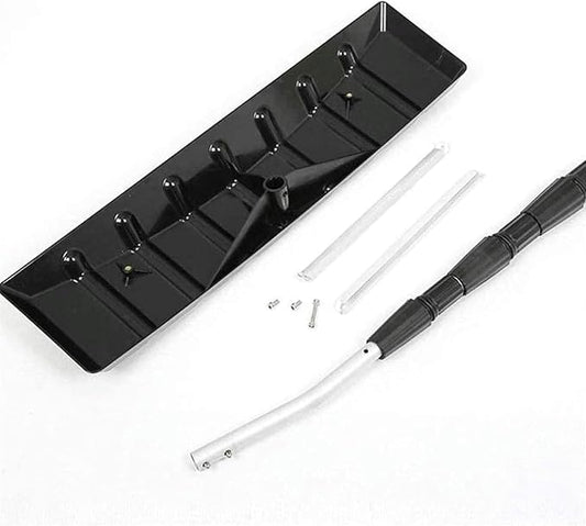 Adjustable 6.2-21ft Lightweight Aluminum Snow Rake - Portable Roof & Solar Panel Snow Removal Tool, Easy Clearing for Seniors