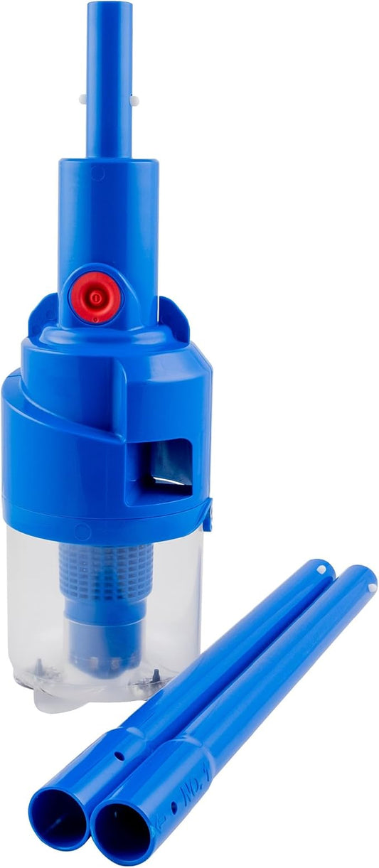 POOL BLASTER Dynamo Pool Skimmer Basket Vacuum, Cordless Hands-Free Safe Debris Removal Tool, No Bending Over, No Skimmer Basket Handle Needed, Rechargeable, Battery-Operated, with Skimmer Basket Hook