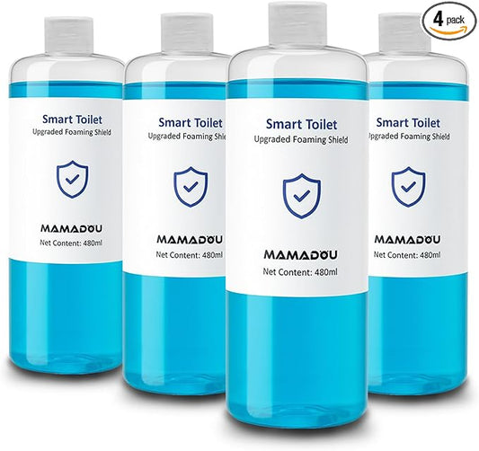 MAMADOU Smart Toilet Foaming Shield 480ml 4Pack For Toilet Bowl Cleaner Liquid Splash Control Deodorizing Foam Agent Stain-Resistant Easy Cleaning For Fresh Bathroom