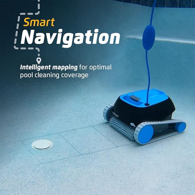 Dolphin Nautilus CC Automatic Robotic Pool Vacuum Cleaner, Always Cleaning, Never Charging, Includes Caddy for Easy Transport and Storage, Ideal for In-Ground Pools up to 33 FT in Length