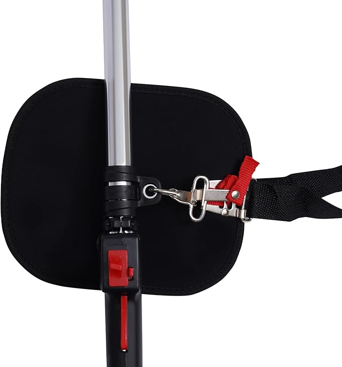 Handheld Sweeper 52CC 2 Stroke Gasoline Power Sweeper Outdoor Sweeping Broom 2.3HP Walk Behind Sweeper Cleaner 23.5'' Turf Lawns Driveway Grass Sweeping Cleaning Tool