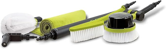 Sun Joe Auto Car Cleaning Kit for Pressure Washers up to 3500-PSI – Includes Rotating, Feather & Wheel Brushes, Turbo Nozzle, Microfiber Cloths for Vehicle & Outdoor Surface Washing, SPX-ACS-MAX RA