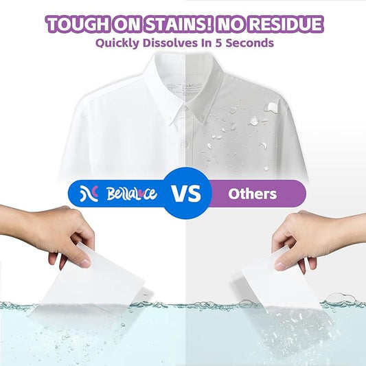 BellaLuce 2 Pack Laundry Detergent Sheets - Laundry Sheets, 800 Loads, Eco-Friendly, Plastic-Free, Lavender Scent, Space Saving, Fast Dissolve & Hypoallergenic