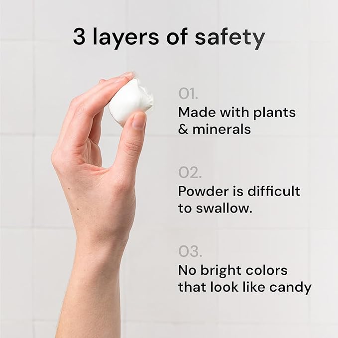 Grab Green Natural 3 in 1 Laundry Detergent Pods, Free & Clear/Unscented, 24 Loads, Fragrance Free, Organic Enzyme-Powered, Plant & Mineral-Based, 13.5 Ounce, 24 Count