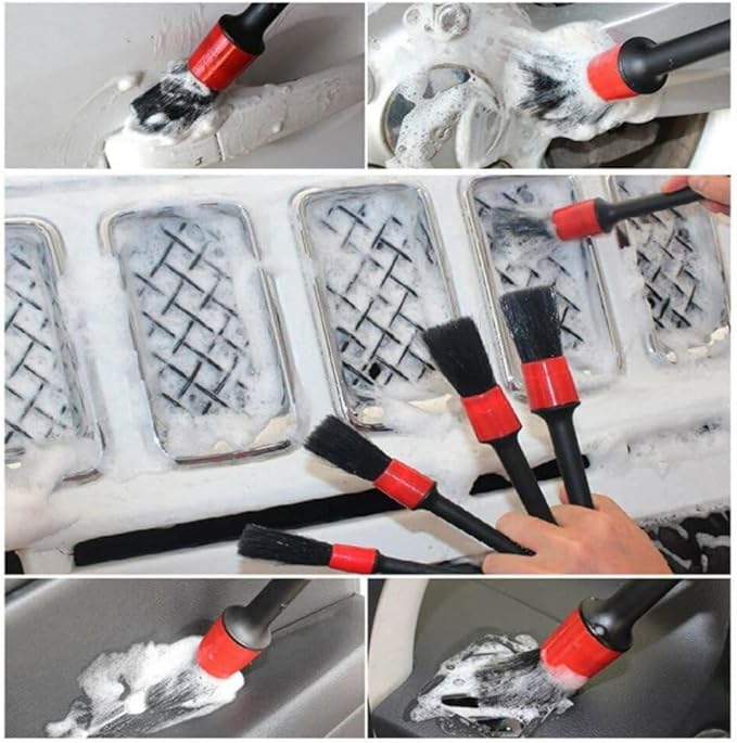 31pcs Car Wash Tools Set with Car Wash Cleaning Brush Car Wipes Tire Cleaning Brush Car Wash Brush Electric Drill Brush