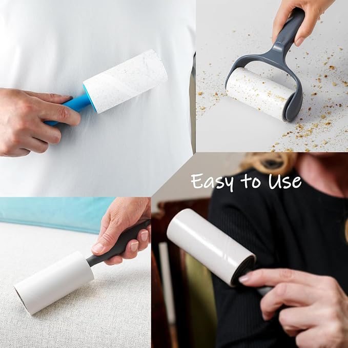 Lint Roller Refills 4 inch Bulk 10 Rolls Total 600 Sheets Extra Sticky Lint Remover Replacement Refills Compatible with Evercare PetLovers Muji IKEA and Others (Inside Dia. 1-1/2 inch) - Image 5
