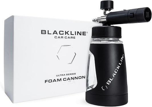 BLACKLINE® ULTRA Series Foam Cannon 3.0, Adjustable Snow Foam Lance for Pressure Washer, Heavy-Duty Car Wash Foam Cannon with 1/4" Quick Connect, Wide Mouth Bottle, High-Output Thick Foam Spray
