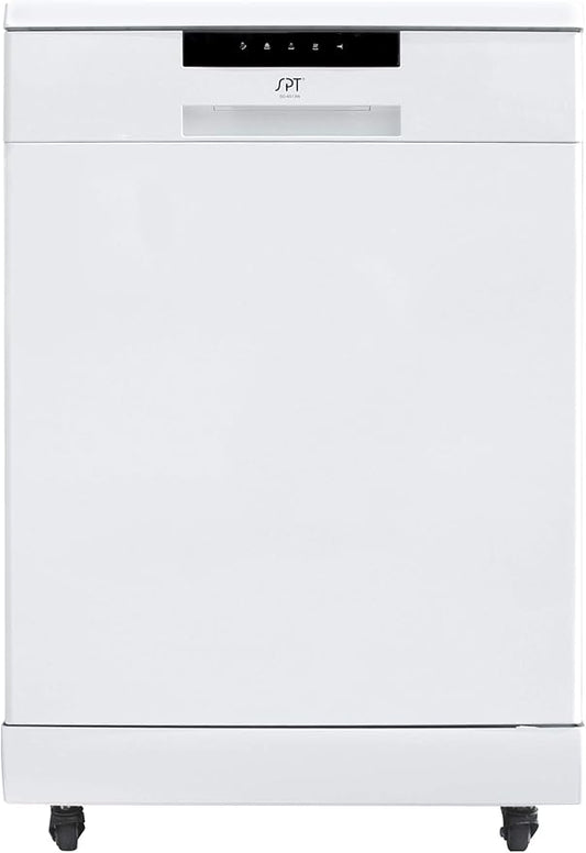 SPT SD-6513W Energy Star 24″ Portable Stainless Steel Dishwasher – White