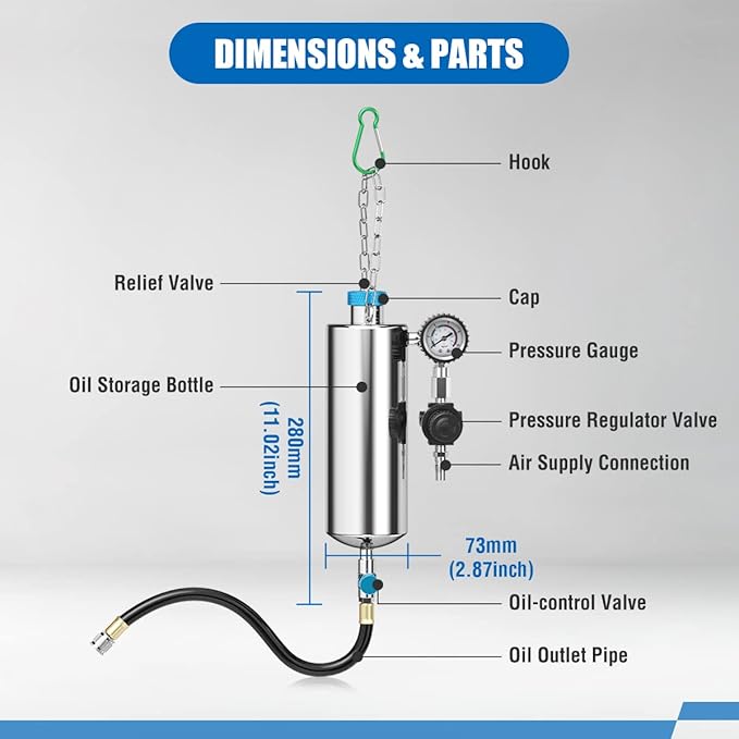 Fuel Injector Cleaner Kit, Non-Dismantle Fuel Injection System Cleaner Tester 1L 150PSI Fuel Injector System Cleaning Machine Tool Catalytic System Cleaner Converter Cleaner for Gasoline Cars Vehicle