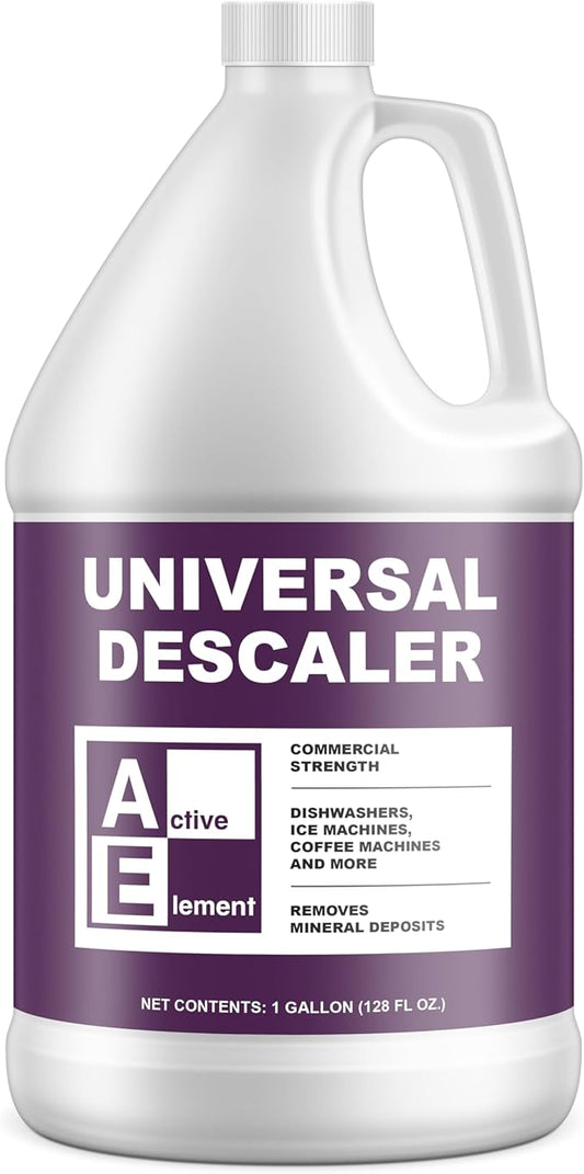 Universal Descaler - 1 Gallon - Commercial Grade Delimer for Dishwasher - Ice Machine Cleaner and Coffee Pot Descaler - Steam Tables - Hand Descaling