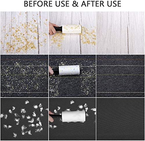 Lint Roller for Pet Hair - 480 Sheets, 4 Handles & 8 Refills, Easy-Peel Diagonal Cut, Strong Adhesive for Clothes, Furniture, Car, Dog & Cat Hair Remover - Image 4