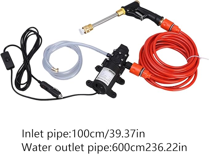 Hose Pressure Nozzle - Power Spray, jat Wash guun | High Flow Cleaning Tool with Pump Hose Bottle for Car Wash Pet Bath Outdoor Yard Patio Deck Plants Rinse Window Driveway Lawn Irrigation Aid