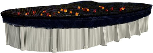 In The Swim 12' x 24' Oval Leaf Net Cover for Above Ground Swimming Pools - Removes Leaves, Sticks, and Small Debris from Your Winter Cover