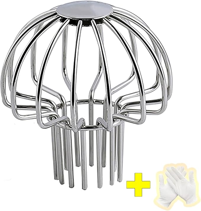 Gutter Guard 304 Stainless Steel Outdoor Roof Drain Anti-Blocking Line Cap, Mushroom Type Drainage Gutter Guard Filter, Gutter Cleaning Tool, for Stops Leaves Seeds and Other Debris,2in