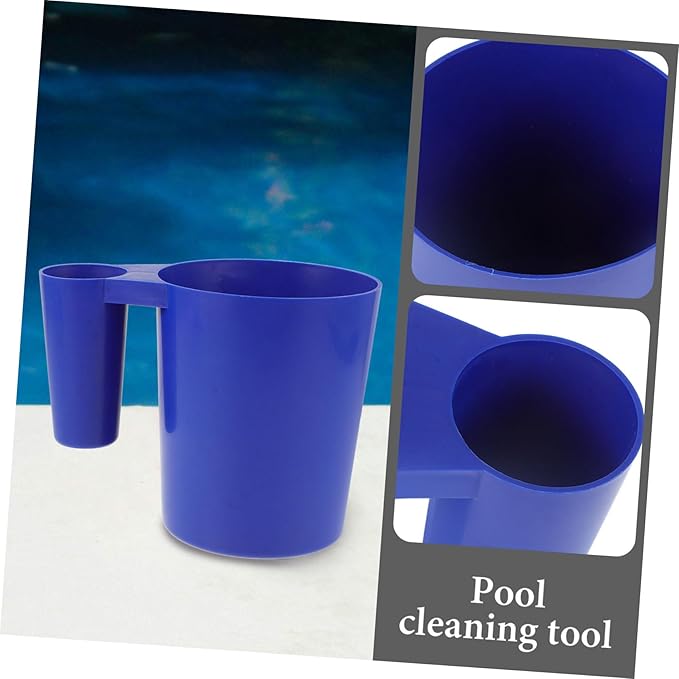 POPETPOP 3pcs Plastic Pool Cleaning Scoop Handle Multi-use Tool for Efficient Pool Maintenance Easy to Clean Design and Spa Debris Removal