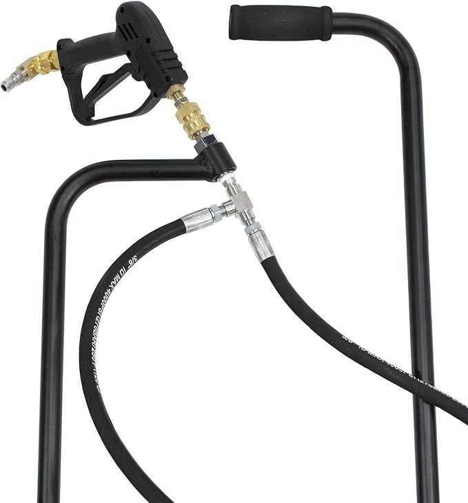 Erie Tools 36" Aluminum Flat Surface Cleaner for Hot Cold Water Pressure Washer 4000 PSI 21 GPM with Wheels
