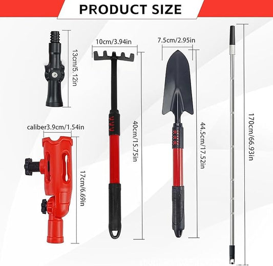Roof Snow Removal Tool, Multi Angle Gutter Cleaning Tools with 5.57ft Extension Pole High Efficiency Leaves Removal Tool for Roof Gutter