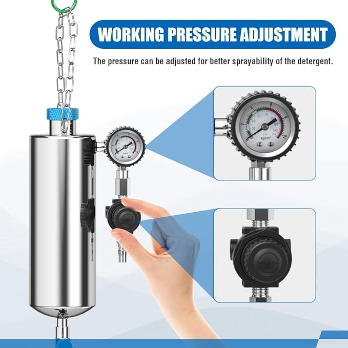 Fuel Injector Cleaner and Tester - Angchun Automotive Fuel Injection System Cleaning Tool for Gasoline Car, Non-Dismantle Fuel System Cleaner Set Fuel Injector Nozzle Flushing for EFI Throttle
