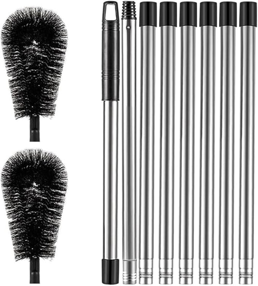 Aboiled Adjustable Gutter Cleaning Tool - Long Reach Gutter Cleaner & Brush for Safe and Easy Cleaning from Ground