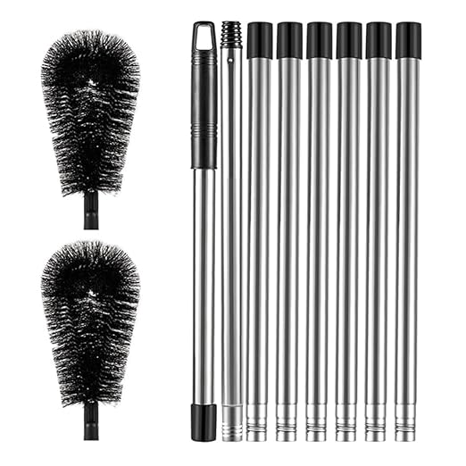 Aboiled Adjustable Gutter Cleaning Tool - Long Reach Gutter Cleaner & Brush Safe Efficient Gutter Maintenance
