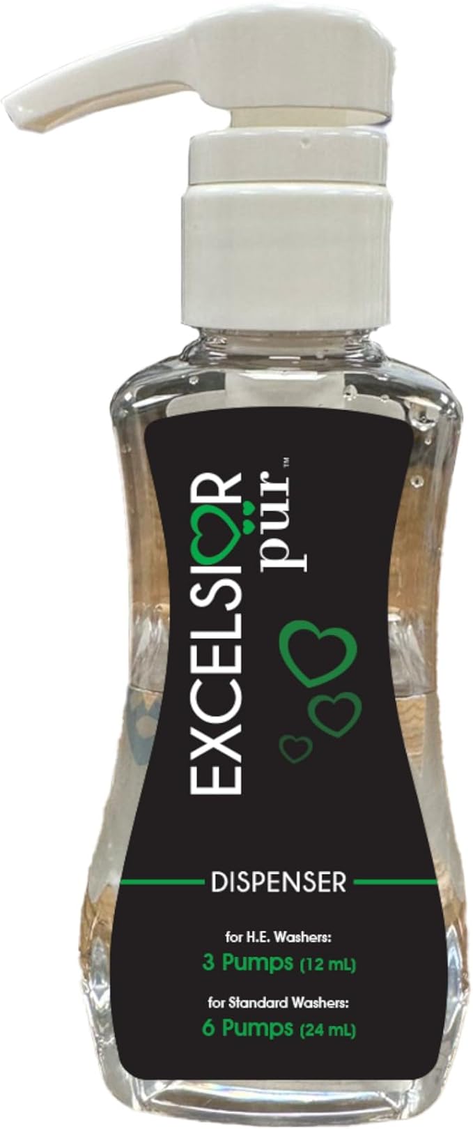 Excelsior Pür | 7.5x Ultra-Concentrated HE Liquid Laundry Detergent + Stain Remover Kit, 4L / 333 Loads, Fresh Scent, Eco-Dispenser Pump Bottle, Odor Control