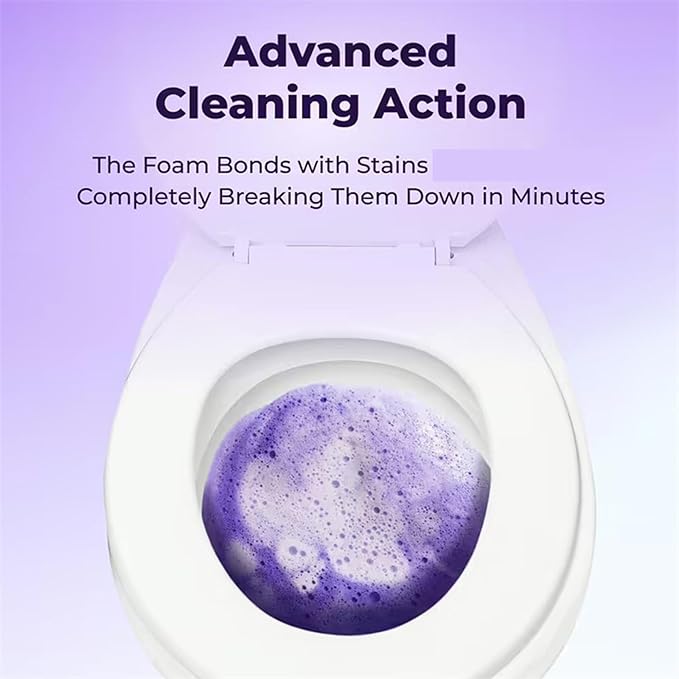 Upgrade Toilet Bowl Cleaner, for Sparkling Clean, Touch Free Foaming Cleaning Powder (3pcs)