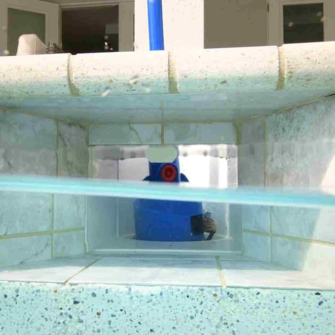 POOL BLASTER Dynamo Pool Skimmer Basket Vacuum, Cordless Hands-Free Safe Debris Removal Tool, No Bending Over, No Skimmer Basket Handle Needed, Rechargeable, Battery-Operated, with Skimmer Basket Hook
