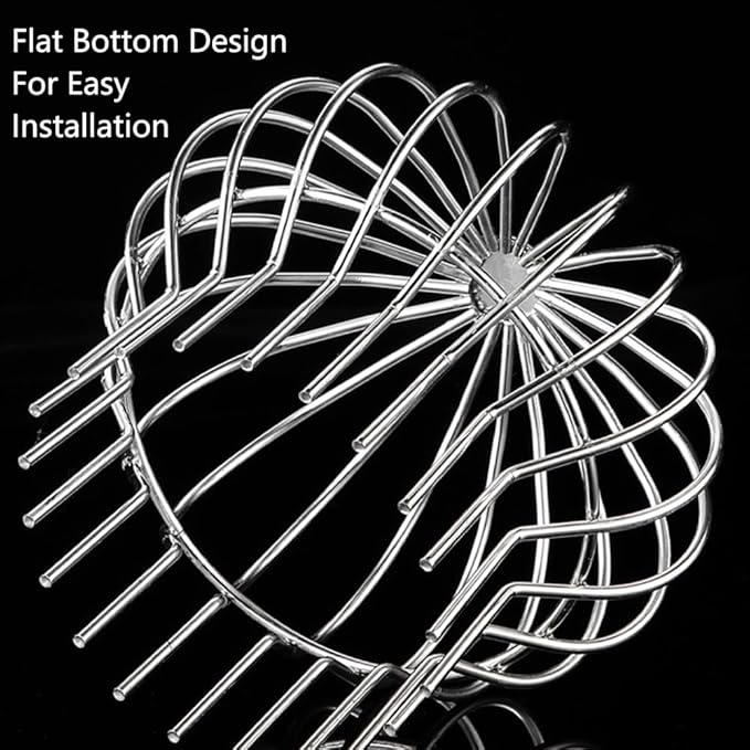 Gutter Guard 304 Stainless Steel Filter Strainer Fits for Round Downspout, Stops Leaves Seeds and Other Debris Gutter Cleaning Tools, 2 Pack, 125 * 137mm