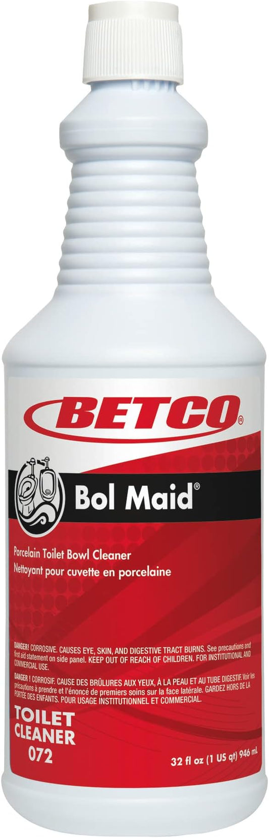 Betco Bol Maid Toilet Cleaner, Mint Scent, 1 Quart, Pack Of 12