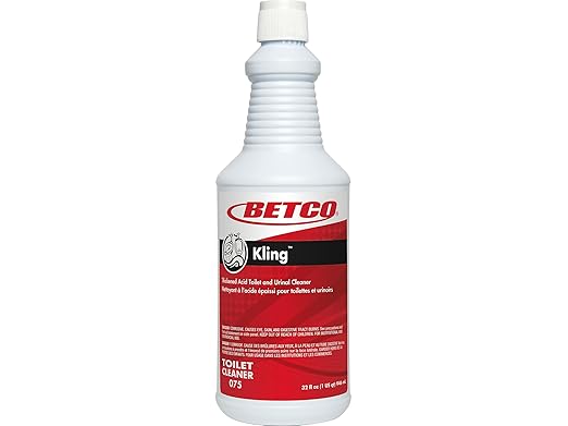 Betco® Kling Toilet Bowl Cleaner, Mint Scent, 32 Oz Bottle, Case Of 12