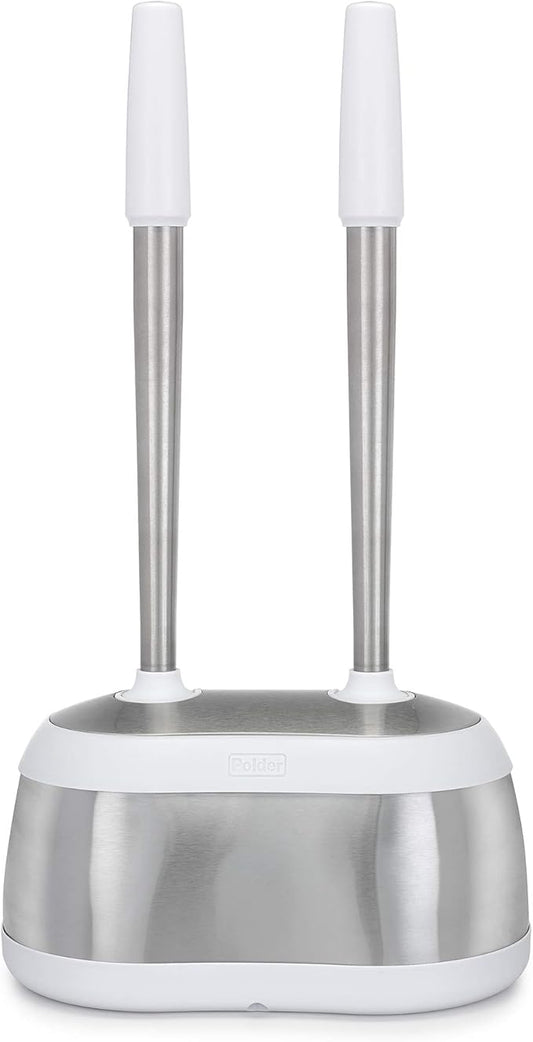 Polder Dual Bath Caddy - White