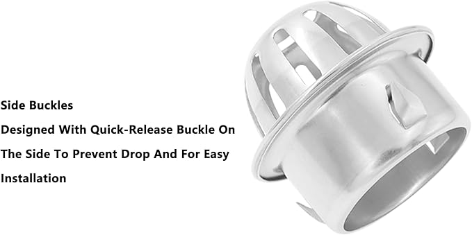 Roof Floor Drain,SAFYY 304 Stainless Steel Roof Drain Dome,Balcony Roof Dome Drain Cover,Yard Outdoor Anti Blocking Strainer,Gardens Gutter Cleaning Tool,Rain Bucket Drainage Parts (1, 50mm/1.97")