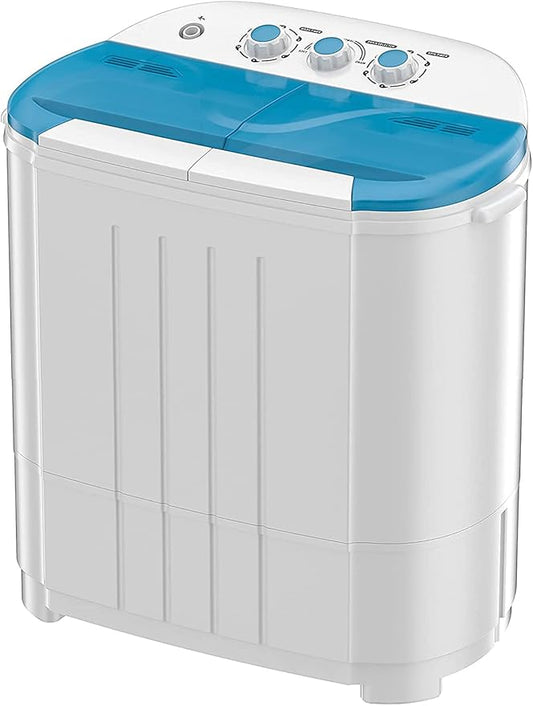 Auertech Portable Washing Machine, 14 Lbs Mini Washer and Spin Dryer Combo, 9 lbs Washer, 5 lbs Spinner, Compact Laundry Machine with Drain Hose, Small Washing Machine for Apartments, Dorm, RV