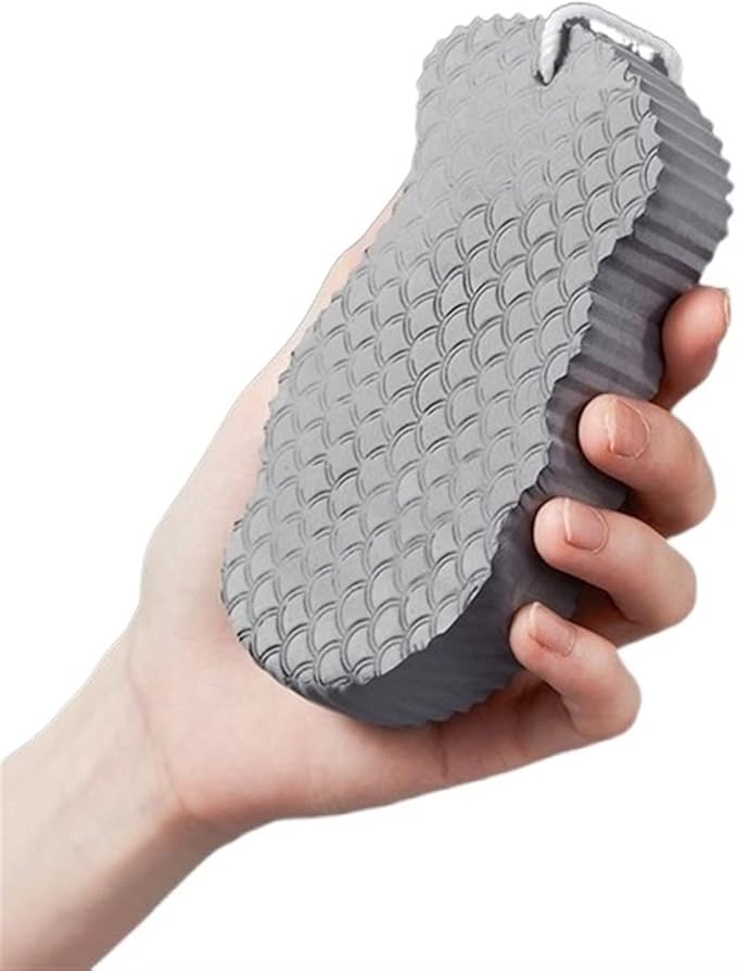 Dry Brushing Super Soft Exfoliating Bath Sponge Bath Sponge Body Massage Cleaning Bath Brush Bath Tool Sponge Artifact(Grey)