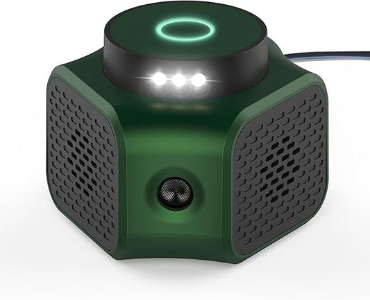 Ultrasonic Rodent Repeller Plug-in Mouse & Rat Deterrent with 3 Modes and LED Strobe Lights, Indoor Pest Control for Attic, Basement, Garage (Green)